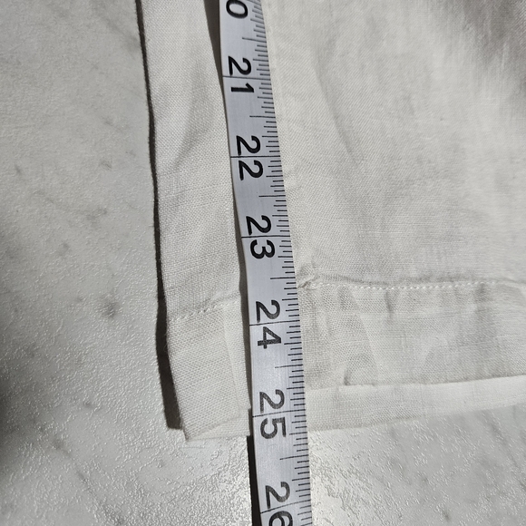 Chico's 100% Linen Pull On Crop Pant - Picture 5 of 6